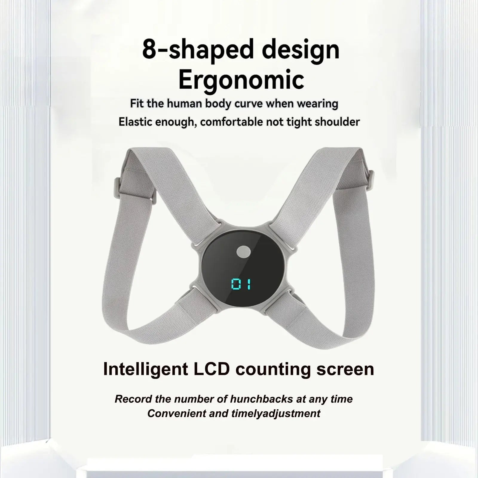 Smart Adjustable Anglel Posture Corrector Hunchback Posture Brace Corrector Shoulder Training Belt Correction Spine Back Support
